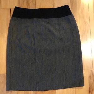 Black and Gray Pencil Skirt